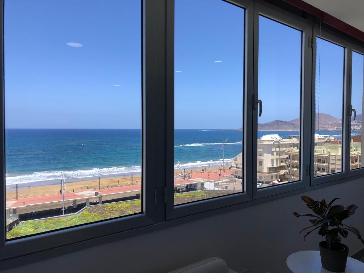 Vistas Mar Playa Las Canteras Primera Linea Wifi Las Palmas de Gran Canaria Exterior foto